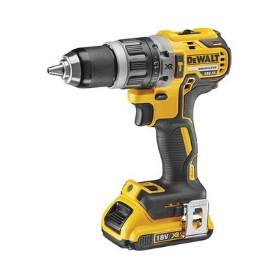 Stërvitëse me bateri DeWALT DCD796D2 QW, mekanizëm pa çelës, 1.6 kg, e zezë e verdhë
