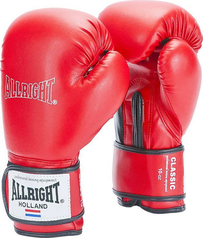 Doreza boksi Allright Classic, 12 oz, të kuqe