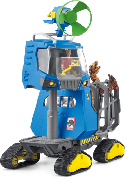 Set lojërash Schleich Dinosaur, kamion me Dakotaraptor dhe shkencëtar, 53 pjesë, shumëngjyrësh