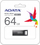 USB ADATA UR340, 64GB, USB 3.2, metalik i zi
