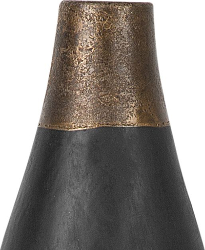 Vazo dekorative EMONA Ceramic Black, qeramike, e gjatë, e zezë