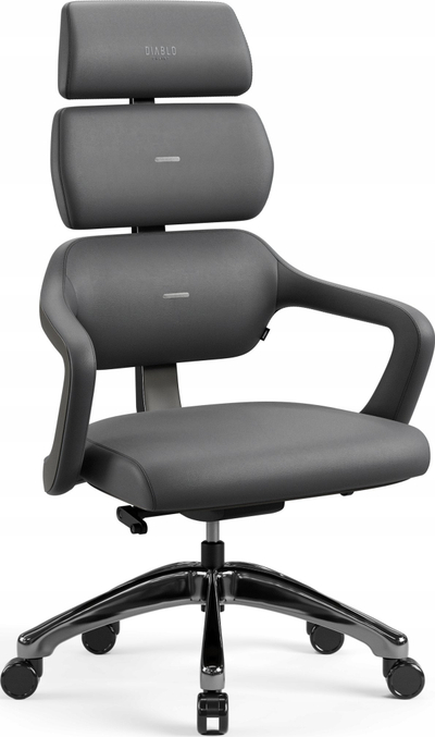 Karrige zyre Diablo Chairs V-Modular, ergonomike, ngjyrë gri