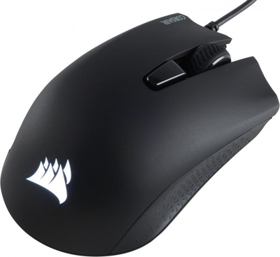 Гејминг глушец Corsair HARPOON RGB PRO, со кабел, оптички, црн