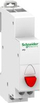 Buton pulsues Schneider Electric Acti 9 iPB-20-01-R, 20A, 1NC, i kuq