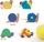 Set krijues Djeco Soft Animals, kollazh me pompome, 3 figura, shumëngjyrësh