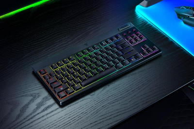 Tastierë gaming Razer BlackWidow V4 Low Profile Tenkeyless HyperSpeed, mekanike, pa kabllo, e zezë