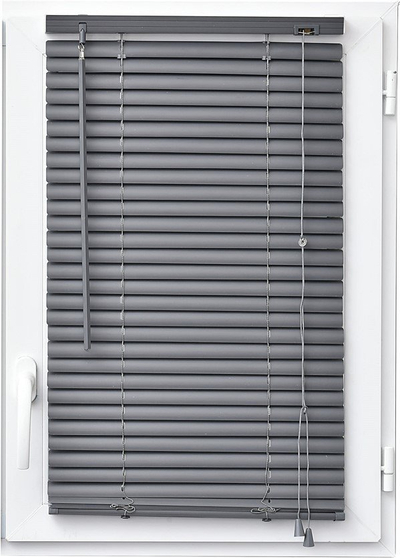 Roletë veneciane PVC, 90x180cm, gri antracit