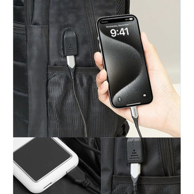 Ранец Vention TechPro SecurePack, за лаптоп до 17\", USB порта, водоотпорен, црн