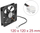 Ventilator PC Delock aksial, 120mm 24V DC, i zi