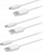 Kabllo USB në micro USB OK OZB 503, set 3 copë, e bardhë