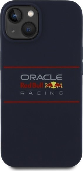 Mbulesë telefoni Red Bull Silicone Horizontal Logo MagSafe për iPhone 14 6.1", navy blue