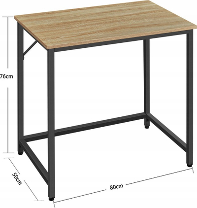 Tavolina Kompjuterike Leobert LWD038B11, 80x50x76 cm, ngjyrë lisi sonoma