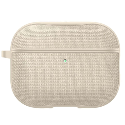 Kuti mbrojtëse Spigen Urban Fit për Apple AirPods Pro 3, me unazë metalike, bezhë
