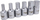Set çelsash tapa vaji Forsage F-4063, 6 copë, 6-këndorë