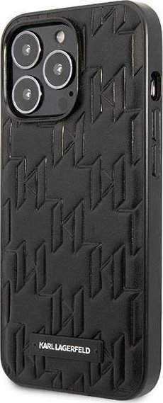 Mbështjellës telefoni Karl Lagerfeld KLHCP13LMNMP1K, për iPhone 13 Pro 6.1", hardcase, i zi