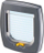 Derë për mace Ferplast Cat Flap S, 2 drejtimesh, gri
