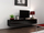 Kabinet TV Bed Meble Vigo 180, 180 cm, MDF dhe panel druri, i zi mat