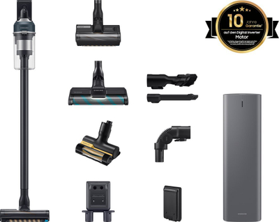 Fshesë pa kabllo Samsung VS20C85G4PB, handheld dhe stick, gri