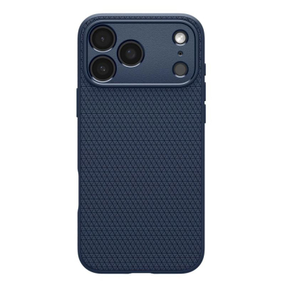 Mbrojtëse telefoni Spigen Liquid Air për iPhone 17 Pro Max, TPU e butë, kundra goditjeve, blu navy