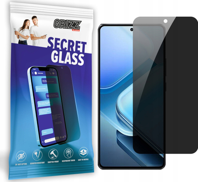 Mbrojtës ekrani Grizz SecretGlass për Vivo IQOO Z9 Turbo, privacy, xham i temperuar, transparent
