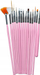 Set furçash manikyri Sunone Professional, 15 copë, rozë