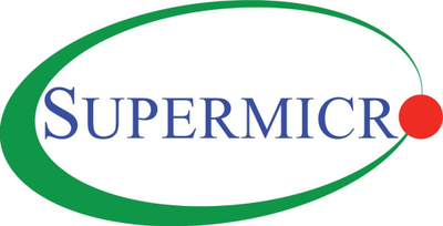 Logo Supermicro, figurë digjitale me ngjyra