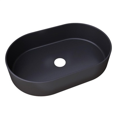 Lavaman qeramik Trapani, oval, 600x380x125 mm, i zi mat