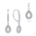 Set aksesorësh për femra Brilio Silver sBS1344 vathë + varëse
