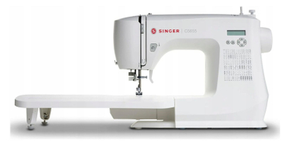 Makine qepëse Singer C5655, ekran LCD, kornizë metalike, e bardhë