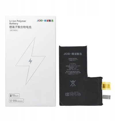 Bateri telefon JCID High Capacity për iPhone 14 Pro Max, Li ion Polymer, pa BMS, e zezë