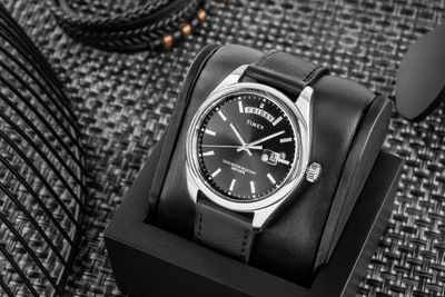 Ora burrash Timex Legacy TW2W57400, 41mm, me rrip lëkure, e zezë