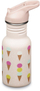 Shishe uji për fëmijë Klean Kanteen Kids Classic, 355ml, çelik inox, rozë me akullore