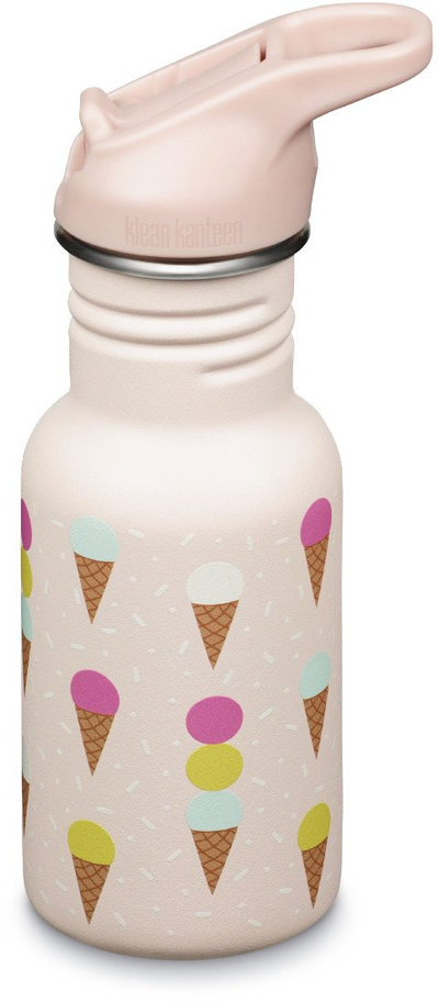 Shishe uji për fëmijë Klean Kanteen Kids Classic, 355ml, çelik inox, rozë me akullore