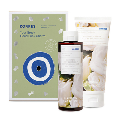 Set Korres White Blossom, xhel dushi 250 ml + losion trupi, 200 ml