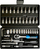 Set çelësash me koka Forsage, 1/4", 46 copë, ngjyrë argjendtë