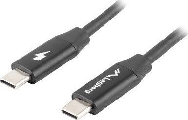Kabllo Lanberg USB-C 2.0, M / M, 1m, e zezë