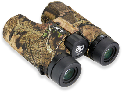 Binokull Carson 3D TD-042EDMO, 10x42, optikë HD ED, kamuflazh Mossy Oak