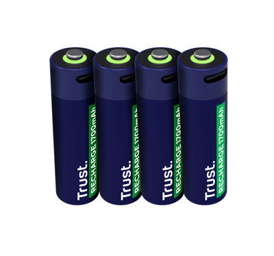 Bateri të rikarikueshme Trust 25631 AA, USB C, set
