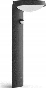 Llambadar oborri Philips Tyla, LED, me panel dielli, gri e errët