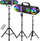 Set dritash disko Light4Me Magic Bar 2, LED RGBW+UV, lazer i kuq dhe i gjelbër, i zi