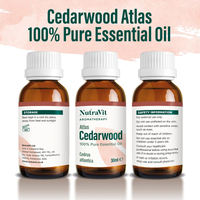 Vaj Esencial Atlas Cedarwood nga NutraVit, 30ml