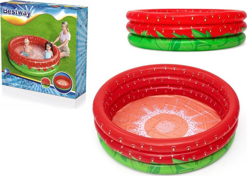 Pishinë e fryrë Bestway Strawberry 51145, 160cm, shumëngjyrëshe