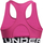 Спортски градник за жени Under Armour HeatGear Mid Impact, компресија, розова со црно