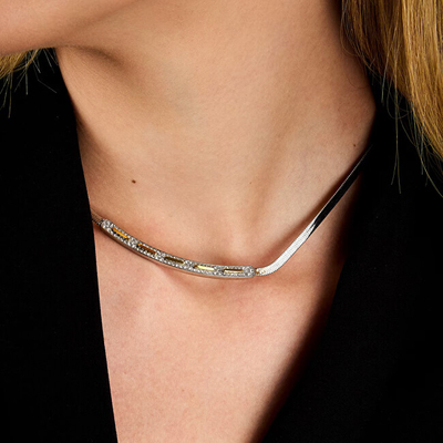 Qafore për femra Trussardi Hadek Concept TJAYY03, e argjendtë/artë