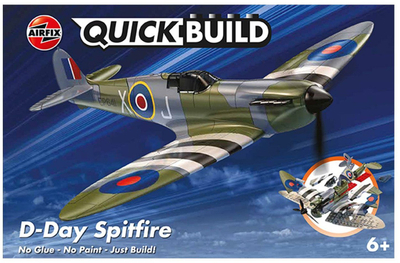 Model avion Airfix QUICKBUILD D-Day Spitfire, miniaturë, shumëngjyrësh