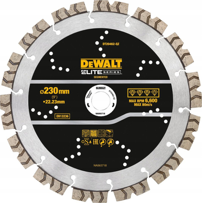 Disk diamant prerës DEWALT DT20462-QZ Elite Series, 230mm, vrima 22.2mm