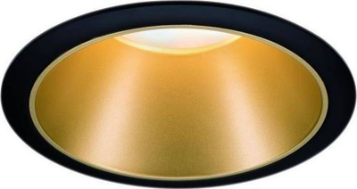 Вграден тавански спот Полман Кол Коин ЛЕД, 6.5W, 2700K, црн со мат злато