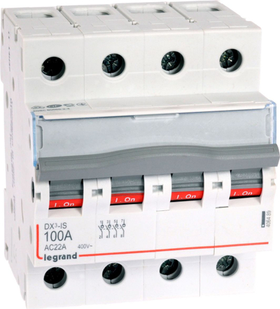 Ndërprerës Legrand FR 304 406489, 4 pole, 400V, 100A, i bardhë