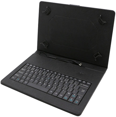 Mbulesë universale me tastierë iGET S10C, për tablet 10.1" dhe 10.36", e zezë
