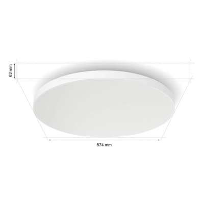 Plafonierë LED Philips Hue 929003736101, 67W, smart, shumëngjyrëshe